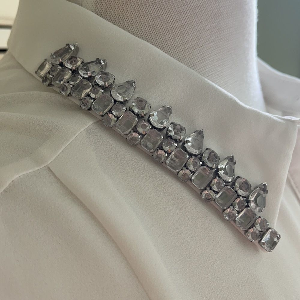 River Island sleeveless Button up Blouse SZ UK14 - Picture 3 of 6
